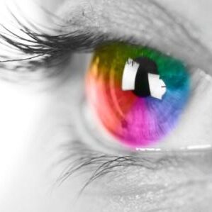 Colorful eye
