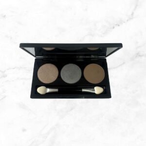 3 eyeshadow colours or eyesshadows and brow dust your choice