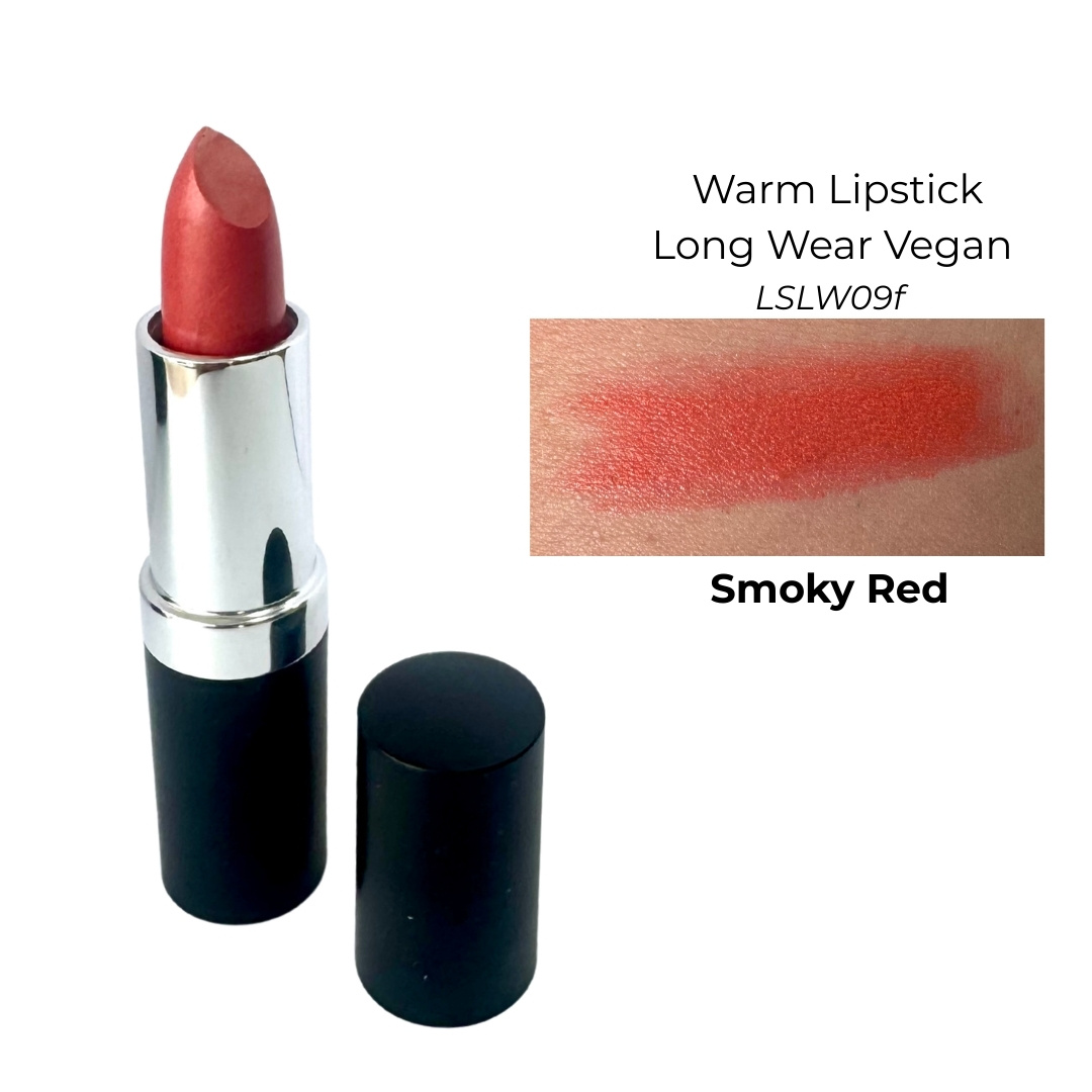 Warm soft smoky red lipstick 09F