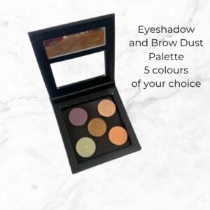 Fillable eyeshadow palette - 5 colours of your choice - mineral eyeshadow and eyebrow colours