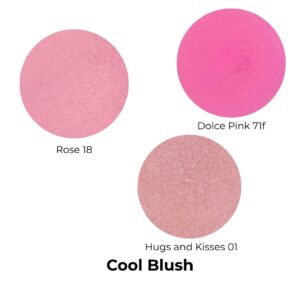 Cool blush colours for cool complexions. .Australian made, mineral, vegan, not tested on animals