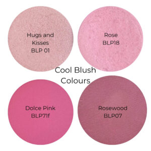 Cool blush colours for cool complexions. .Australian made, mineral, vegan, not tested on animals